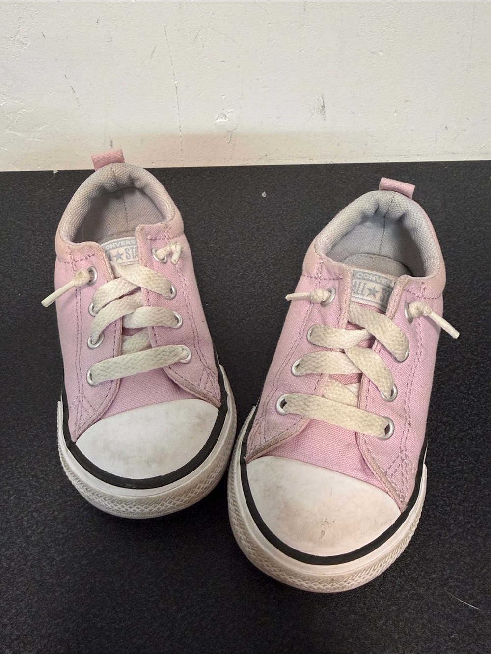 Converse Kids Light Pink Canvas Low Tops